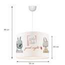 Plafonnier suspension luminaire enfant Tally multicolore D30x20cm