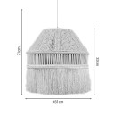 Plafonnier suspension luminaire naturel 31x71 cm