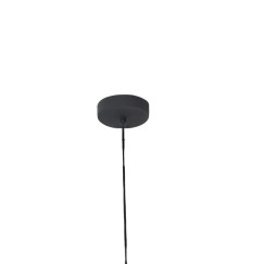 Plafonnier suspension luminaire métal noir 30x122cm