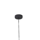 Plafonnier suspension luminaire métal noir 30x122cm