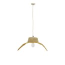 Plafonnier suspension luminaire en jute 65x110 cm