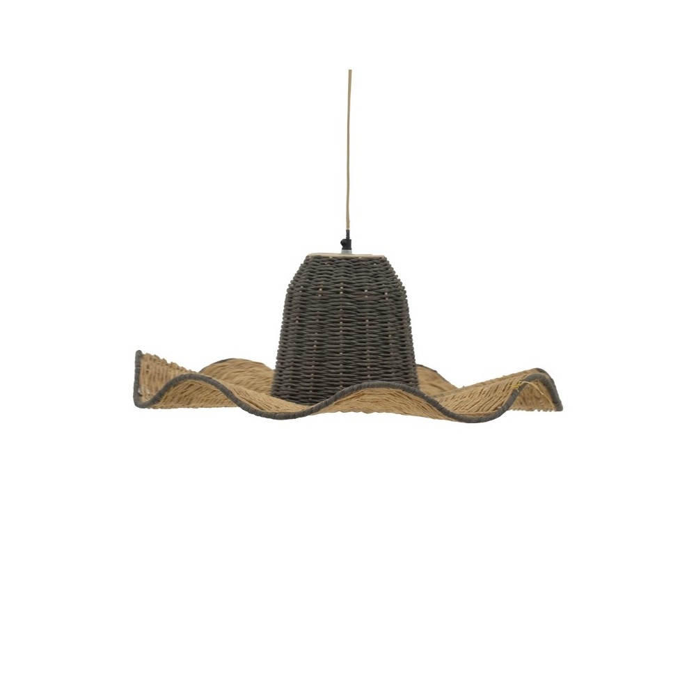 Plafonnier suspension luminaire papier tressé 57x110 cm Plafonnier suspension luminaire papier tressé 57x110 cm