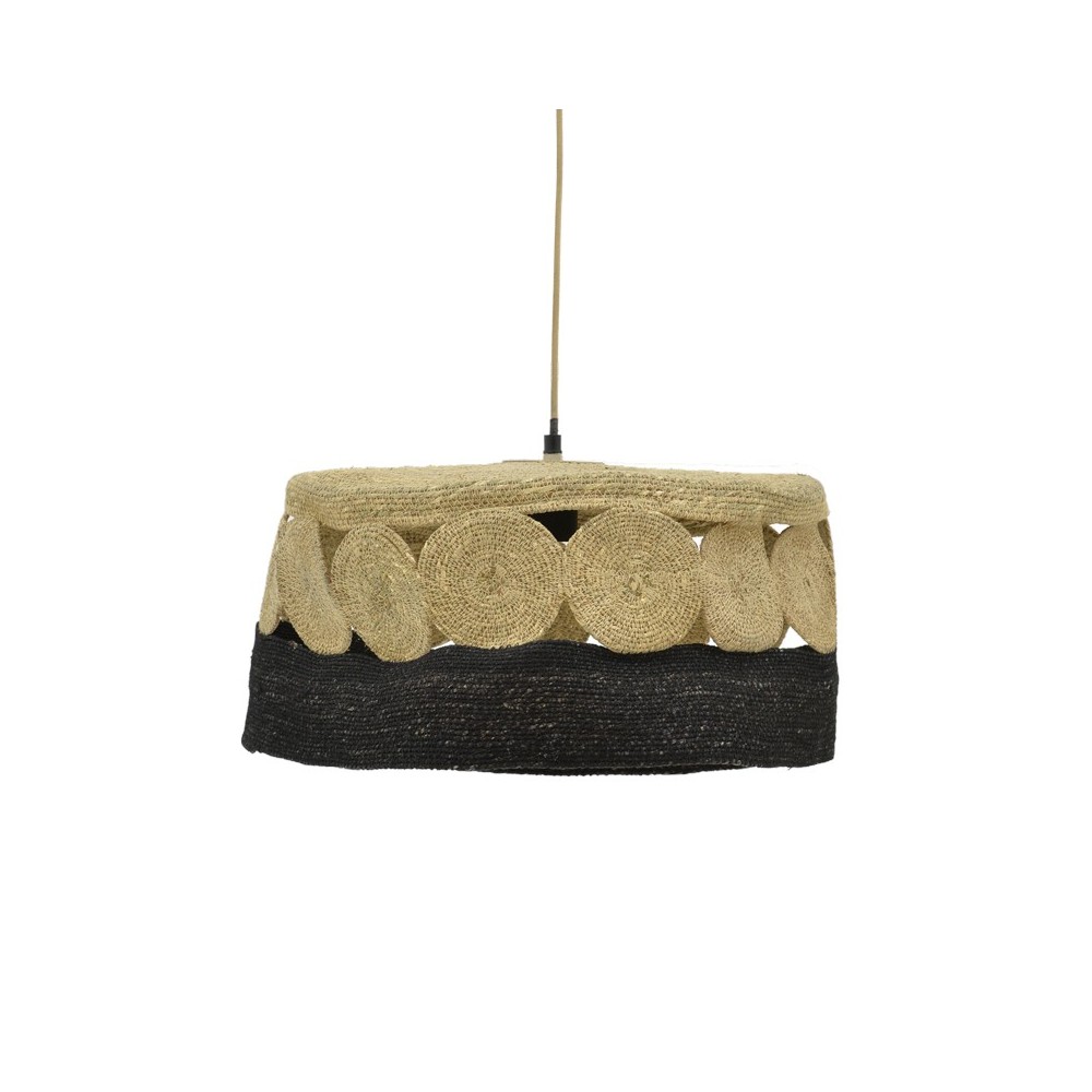 Plafonnier suspension luminaire en jute 50x115 cm Plafonnier suspension luminaire en jute 50x115 cm