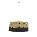 Plafonnier suspension luminaire en jute 50x115 cm