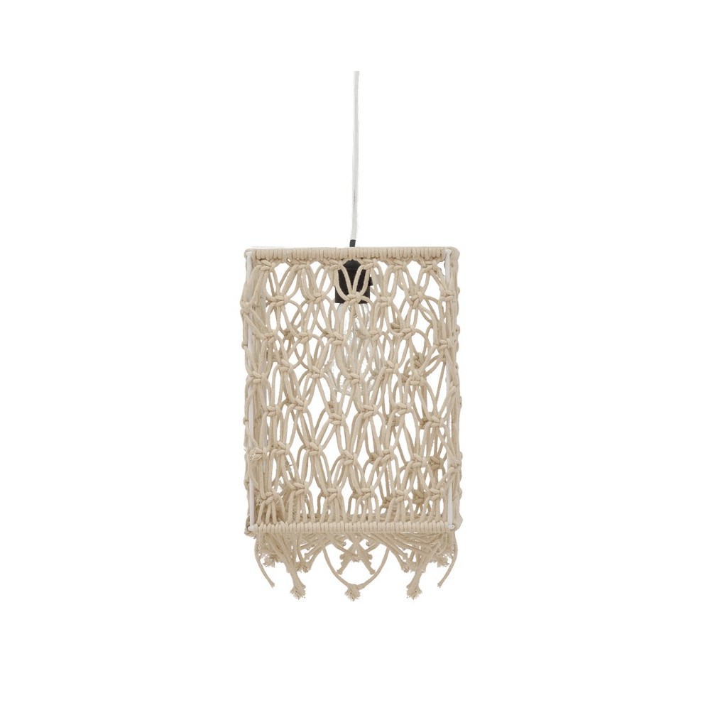 Plafonnier suspension luminaire corde 30x22x110 cm Plafonnier suspension luminaire corde 30x22x110 cm