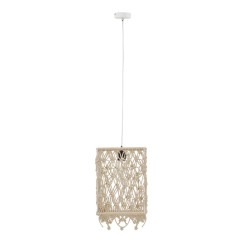 Plafonnier suspension luminaire corde 30x22x110 cm