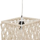 Plafonnier suspension luminaire corde 30x22x110 cm