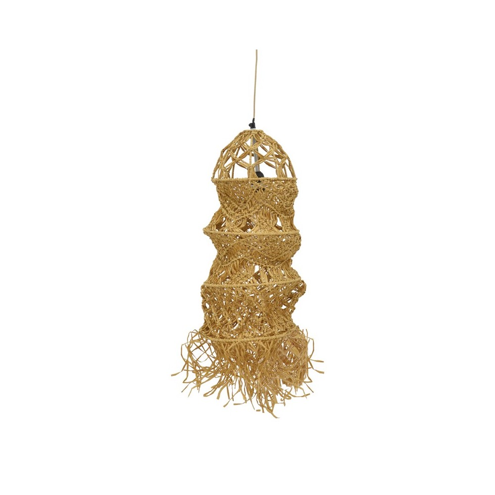 Plafonnier suspension luminaire papier tressé 25x115 cm Plafonnier suspension luminaire papier tressé 25x115 cm