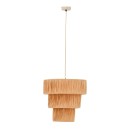 Plafonnier suspension luminaire papier tressé 40x120 cm