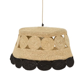 Plafonnier suspension luminaire jute 60x110 cm