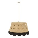 Plafonnier suspension luminaire jute 60x110 cm