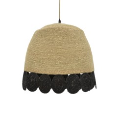 Plafonnier suspension luminaire jute 50x115cm
