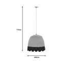 Plafonnier suspension luminaire jute 50x115cm