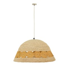 Plafonnier suspension luminaire jute 50x110 cm