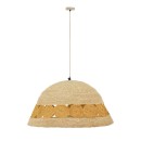 Plafonnier suspension luminaire jute 50x110 cm