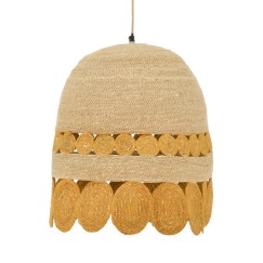 Plafonnier suspension luminaire jute 50x125 cm