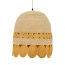 Plafonnier suspension luminaire jute 50x125 cm