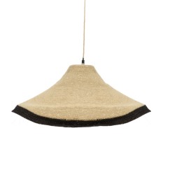 Plafonnier suspension luminaire jute 60x115 cm