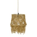 Plafonnier suspension luminaire  papier tressé 25x95 cm