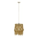 Plafonnier suspension luminaire  papier tressé 25x95 cm