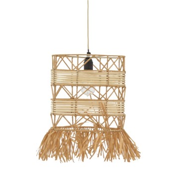 Plafonnier suspension luminaire en jute  30x110 cm