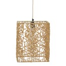 Plafonnier suspension luminaire papier tressé 30x27x110 cm