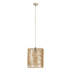 Plafonnier suspension luminaire papier tressé 30x27x110 cm