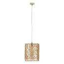 Plafonnier suspension luminaire papier tressé 30x27x110 cm