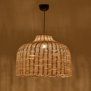 Plafonnier suspension luminaire en rotin abat jour 60x99cm