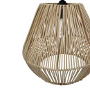 Plafonnier suspension luminaire  en osier 25x84 cm
