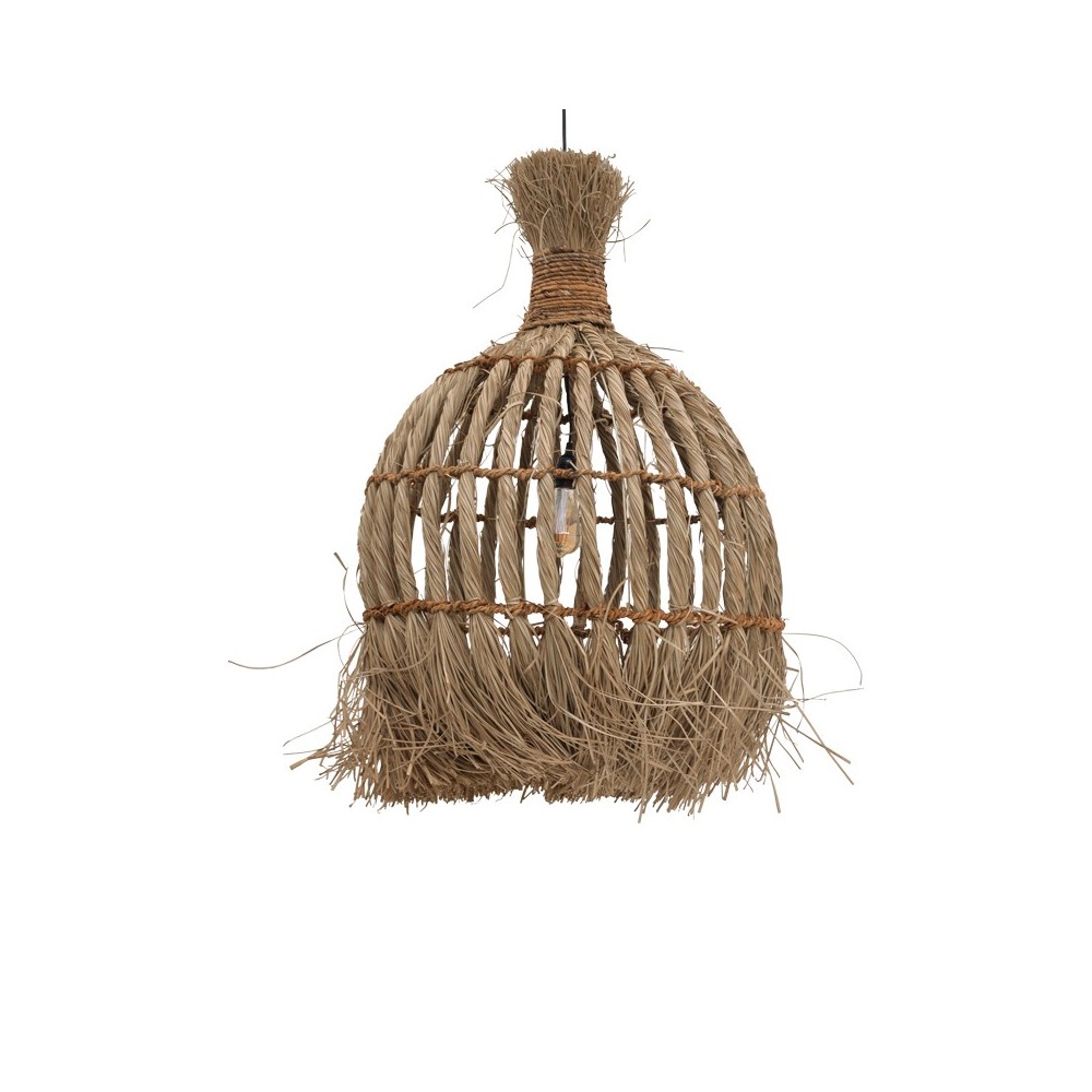 Plafonnier suspension luminaire abat jour naturel 60x90 cm Plafonnier suspension luminaire abat jour naturel 60x90 cm