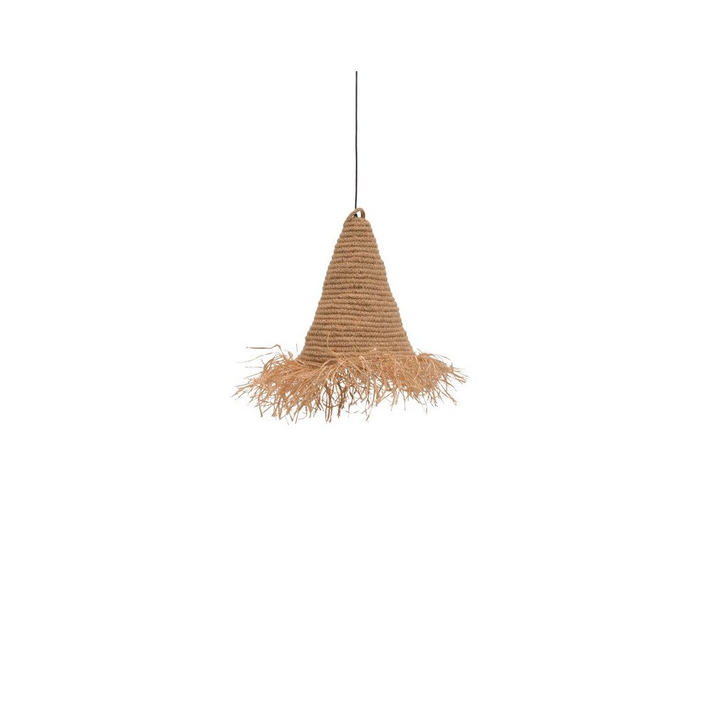 Plafonnier suspension luminaire jute avec abat jour 35x40 cm Plafonnier suspension luminaire jute avec abat jour 35x40 cm