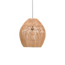 Plafonnier suspension luminaire rotin abat jour 50x40 cm