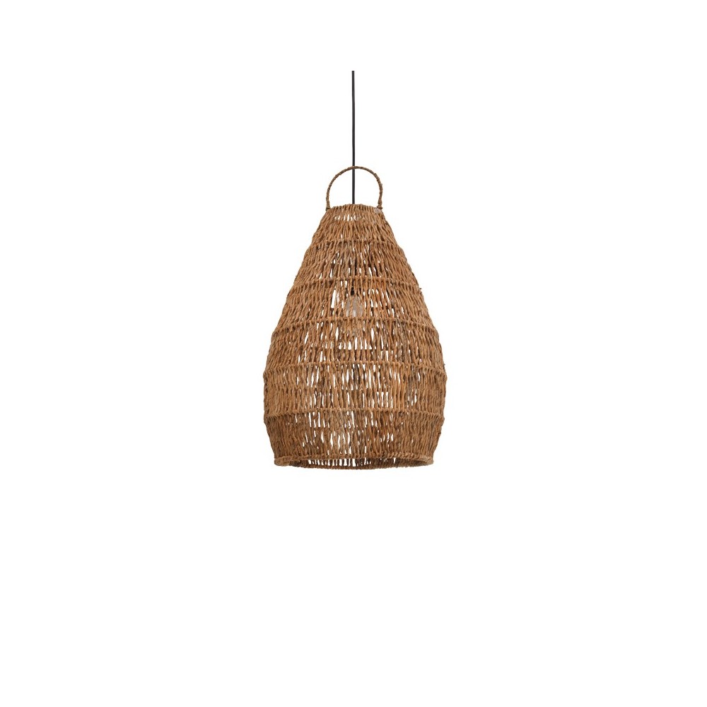Plafonnier suspension luminaire abat jour marron 50x50x70 cm Plafonnier suspension luminaire abat jour marron 50x50x70 cm
