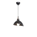 Plafonnier suspension luminaire avec abat jour noir 22x22 cm