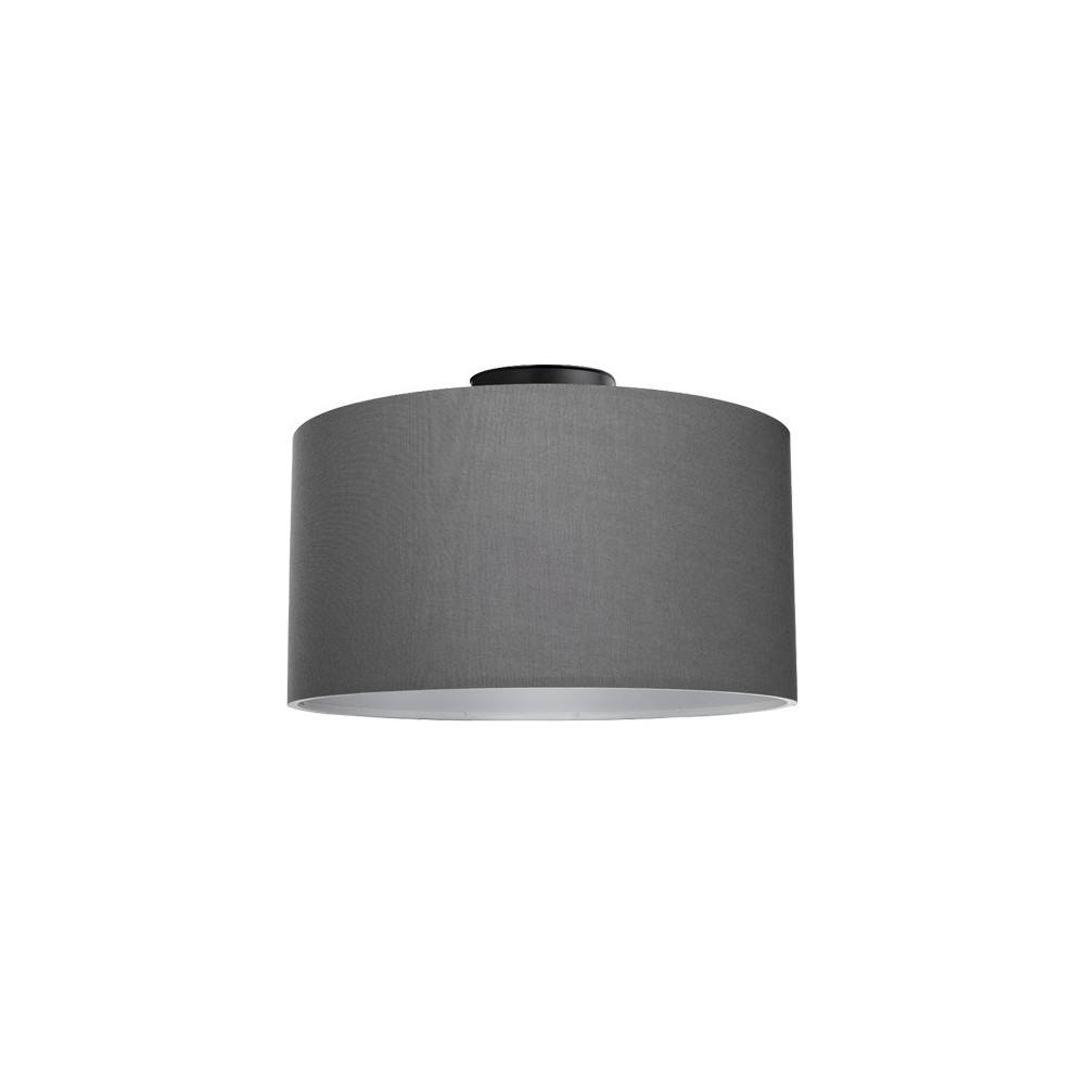 Plafonnier suspension luminaire en tissu abat jour gris 30x21 cm Plafonnier suspension luminaire en tissu abat jour gris 30x21 cm