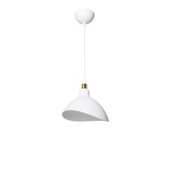Plafonnier suspension luminaire abat jour blanc 22x22 cm