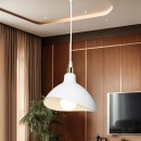 Plafonnier suspension luminaire abat jour blanc 22x22 cm