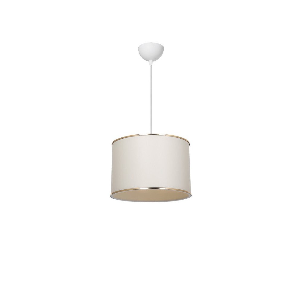 Plafonnier suspension luminaire tissu abat jour crème 30x22 cm Plafonnier suspension luminaire tissu abat jour crème 30x22 cm
