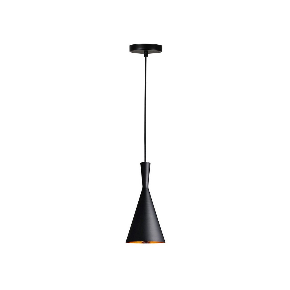 Plafonnier suspension luminaire en métal noir 18,5x40 cm Plafonnier suspension luminaire en métal noir 18,5x40 cm