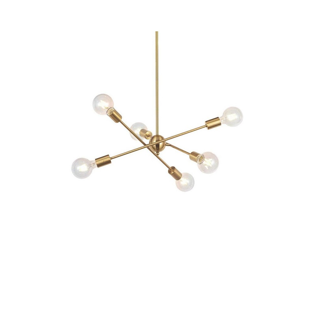 Plafonnier suspension luminaire métal doré 60x80 cm Plafonnier suspension luminaire métal doré 60x80 cm