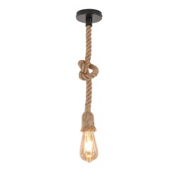 Plafonnier suspension luminaire corde 1x100 cm