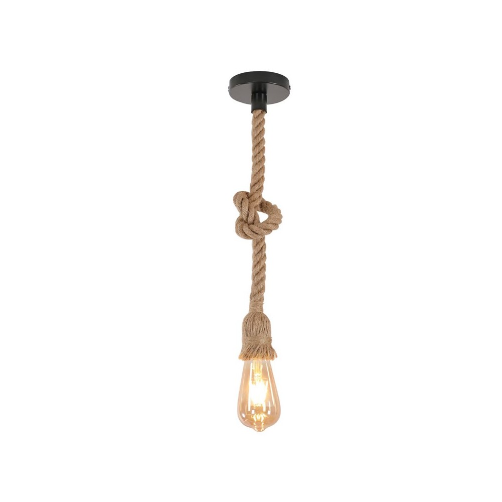 Plafonnier suspension luminaire corde 1x100 cm Plafonnier suspension luminaire corde 1x100 cm