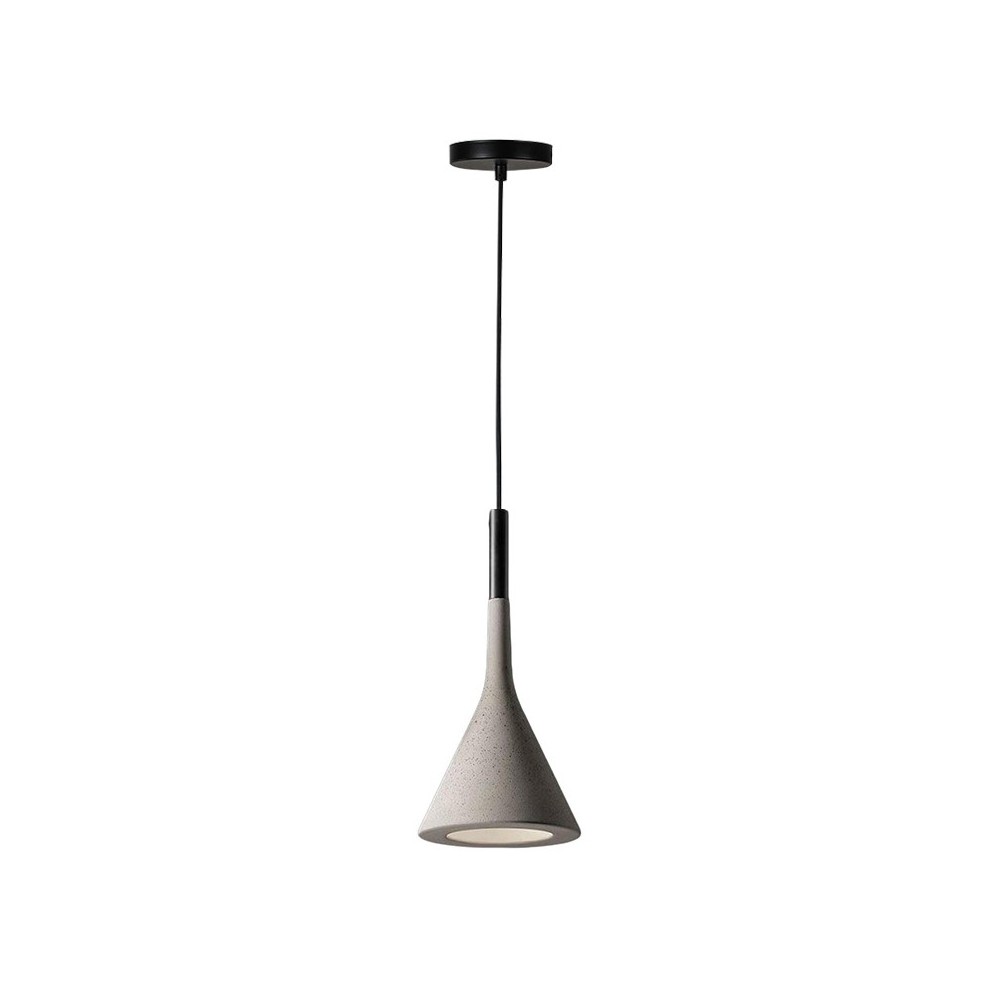 Plafonnier suspension luminaire gris métal 16x36 cm Plafonnier suspension luminaire gris métal 16x36 cm