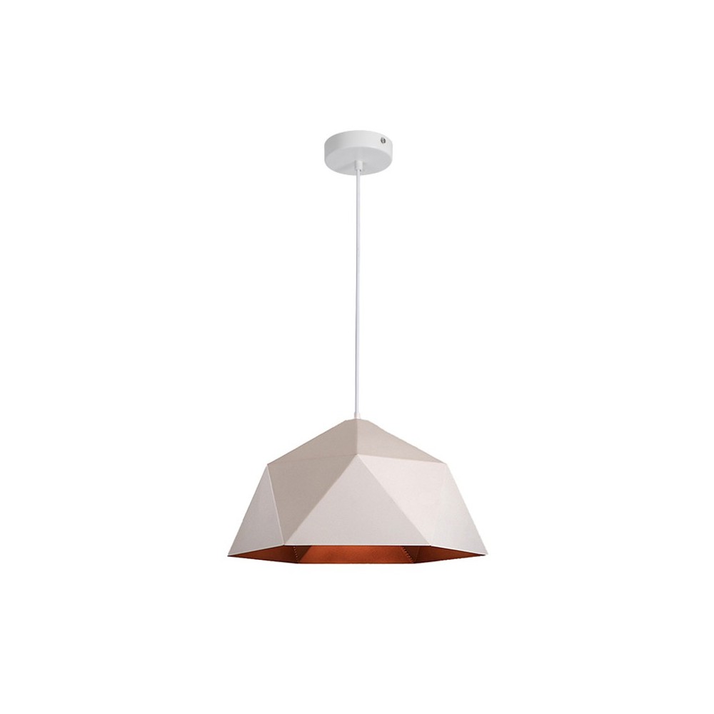 Plafonnier suspension luminaire métal blanc 38x20 cm Plafonnier suspension luminaire métal blanc 38x20 cm