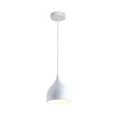Plafonnier suspension luminaire métal blanc 17x20 cm