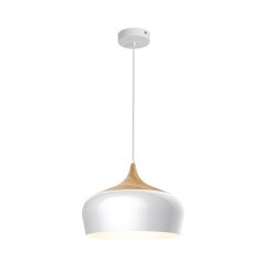 Plafonnier suspension luminaire métal blanc 35x29 cm