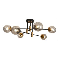 Plafonnier suspension luminaire  multi-lumières 76x30 cm
