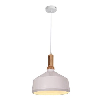 Plafonnier suspension luminaire métal blanc 35x22 cm