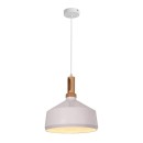 Plafonnier suspension luminaire métal blanc 35x22 cm